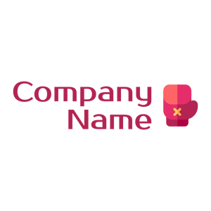 Boxing gloves logo on a White background - Domaine sportif