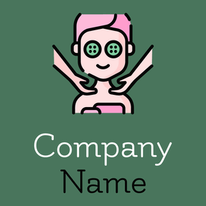 Beauty treatment logo on a Como background - Spa & Estética