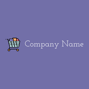 Shopping cart logo on a Scampi background - Imóveis & Hipoteca