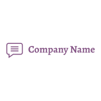 Comment logo on a White background - Domaine des communications