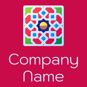 Morocco logo on a Razzmatazz background - Abstrait