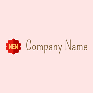 New logo on a Misty Rose background - Abstrait