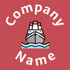 Cargo boat logo on a Fuzzy Wuzzy Brown background - Animales & Animales de compañía