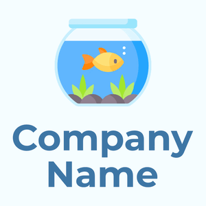 Fish bowl on a Azure background - Alimentos & Bebidas