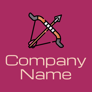 Bow and arrow on a Lipstick background - Jeux & Loisirs