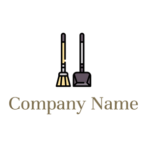 Broom logo on a White background - Cleaning & Maintenance