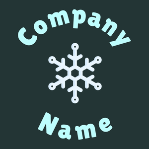 Snowflake on a Oxford Blue background - Paysager