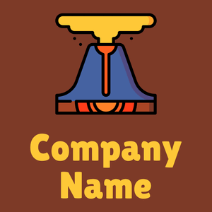 Volcano logo on a Crab Apple background - Landscaping