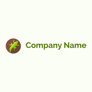 Lizard logo on a Ivory background - Animaux & Animaux de compagnie