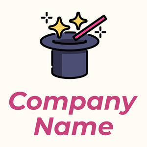 Hat logo on a Floral White background - Entertainment & Kunst