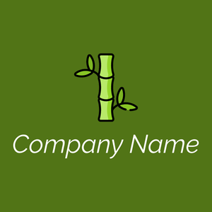 Bamboo logo on a Olive Drab background - Meio ambiente