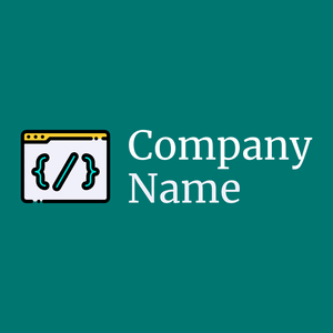 Coding logo on a Surfie Green background - Negócios & Consultoria