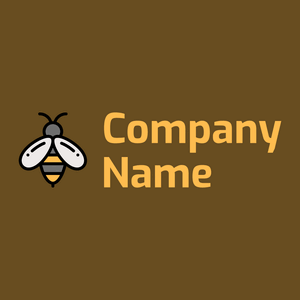 Bee on a Antique Brass background - Animales & Animales de compañía