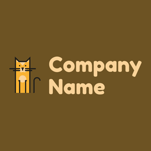 Cat on a Dark Brown background - Animales & Animales de compañía