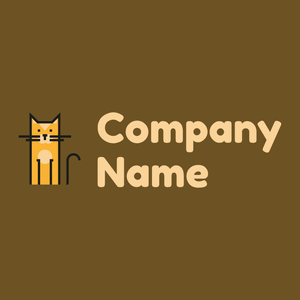 Cat on a Dark Brown background - Animais e Pets