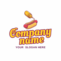 Hot dog restaurant logo - Alimentos & Bebidas
