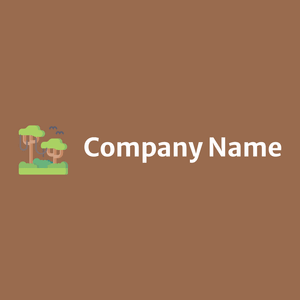 Jungle logo on a Dark Tan background - Medio ambiente & Ecología