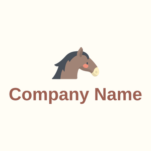 Horse logo on a Floral White background - Automotive & Vehicle