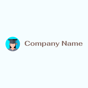 Aqua Graduate on a Azure background - Éducation