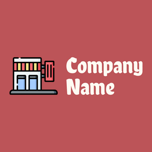 Convenience store logo on a Fuzzy Wuzzy Brown background - Imóveis & Hipoteca