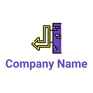 Neon sign logo on a White background - Abstrato