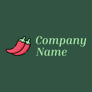 Chilli pepper logo on a Goblin background - Comida & Bebida
