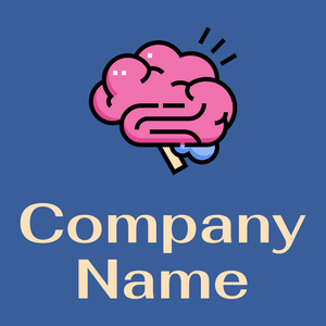 Brain logo on a Mariner background - Medical & Farmacia