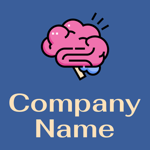 Brain logo on a Mariner background - Medizin & Pharmazeutik