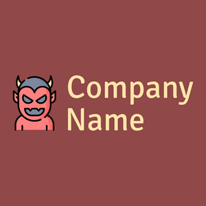 Demon logo on a Matrix background - Religion et spiritualité