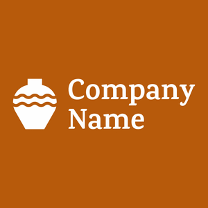 Pottery logo on a Rust background - Educación