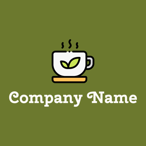 Herbal tea logo on a Rain Forest background - Fiori