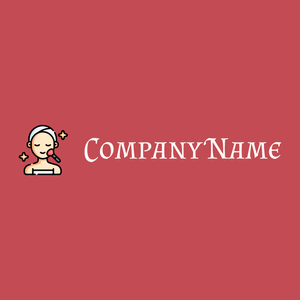 Makeup logo on a Fuzzy Wuzzy Brown background - Moda & Belleza