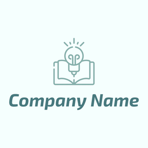 Inspiration logo on a Azure background - Abstrait