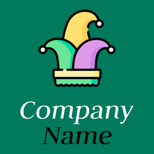 Joker hat logo on a Tropical Rain Forest background - Entretenimento & Artes