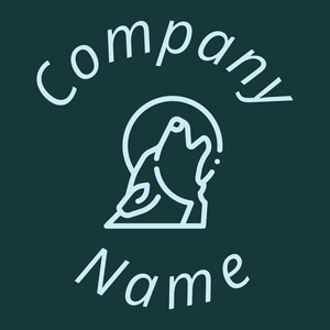 Wolf logo on a Tiber background - Animaux & Animaux de compagnie