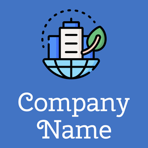 Corporate logo on a Curious Blue background - Zakelijk & Consulting
