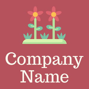 Garden logo on a Blush background - Fiori