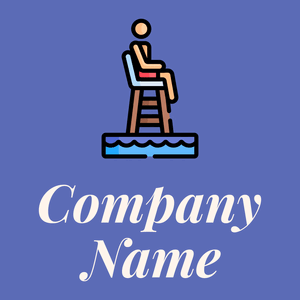 Lifeguard logo on a Chetwode Blue background - Seguridad