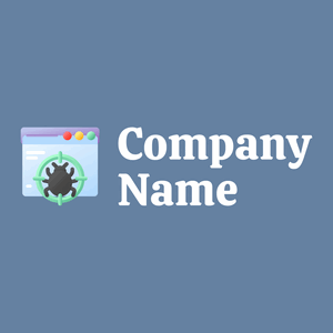 Antivirus logo on a Grey background - Internet