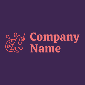Fishing logo on a Scarlet Gum background - Spelletjes & Recreatie