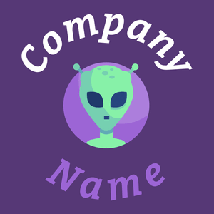 Alien logo on a Kingfisher Daisy background - Tecnología