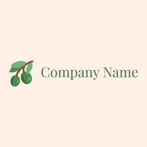 Olives logo on a Seashell background - Agricultura