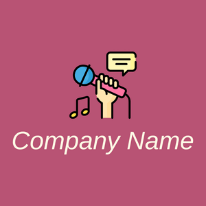 Karaoke logo on a Royal Heath background - Arte & Entretenimiento