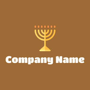 Menorah on a Indochine background - Religión