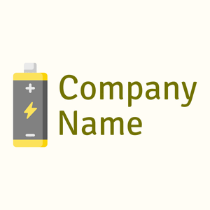 Grey Battery on a Floral White background - Industriel