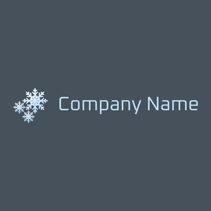 Snowflakes logo on a Fiord background - Abstracto