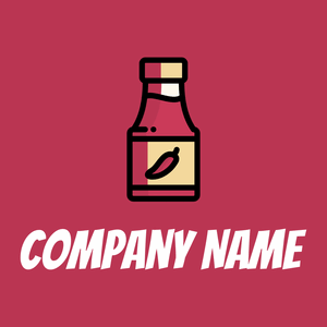 Chili sauce on a Old Rose background - Comida & Bebida