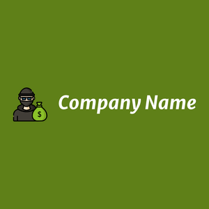 Robber logo on a Olive Drab background - Sicurezza