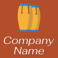 Two Congas logo on an orange background - Travel & Hotel