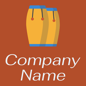Two Congas logo on an orange background - Caridade & Empresas Sem Fins Lucrativos
